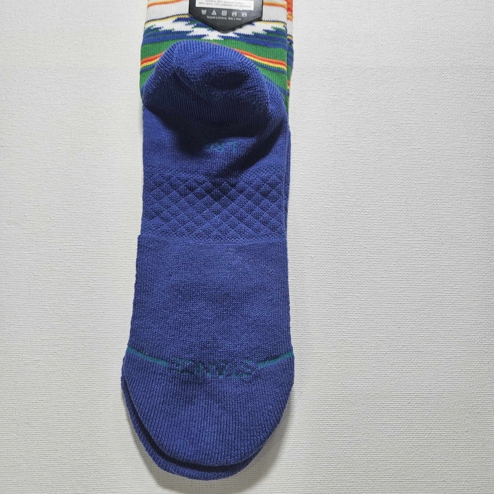 Dwyane Wade Socks Collection Stance Crew‎ Height Blue White Orange Mid Cushion - Picture 7 of 8